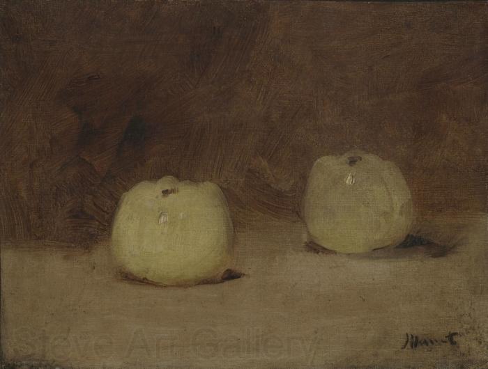 Edouard Manet Still Life with Two Apples Norge oil painting art